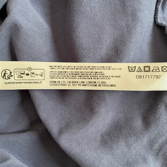 Free People Movement Hot Shot Mini Dress Built In Shorts Blue Indigo Size Medium - Picture 12 of 12